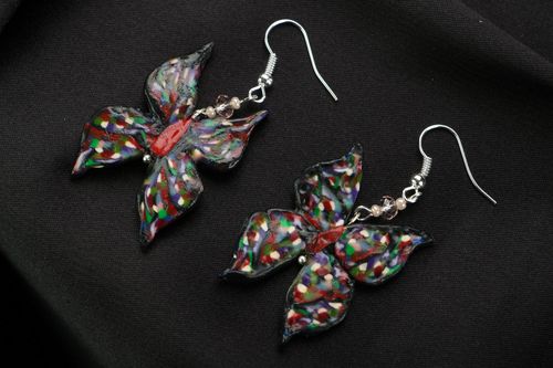 Polymer clay earrings Butterflies - MADEheart.com