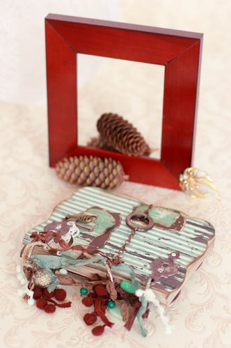 Beautiful art book scrapbooking technique handmade designer stylish notepad - MADEheart.com