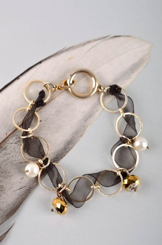 Beaded bracelet evening jewelry handmade bracelet with charms designer bracelet - MADEheart.com