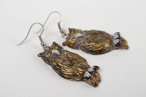 Pendientes de arcilla polimérica hechos a mano aretes de moda regalo original - MADEheart.com