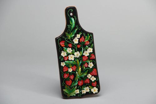Tabla de cortar en técnica de decoupage barnizada - MADEheart.com