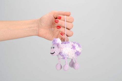 Pendente darredo fatto a mano ciondolo per interno decorazioni pecorella - MADEheart.com