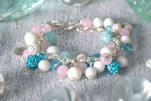 Bracelet en pierres naturelles fait main - MADEheart.com