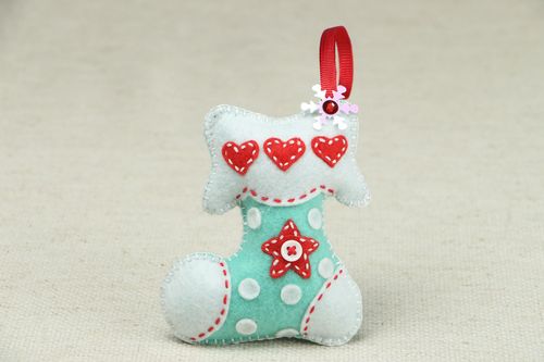 Christmas toy Turquoise Boot - MADEheart.com