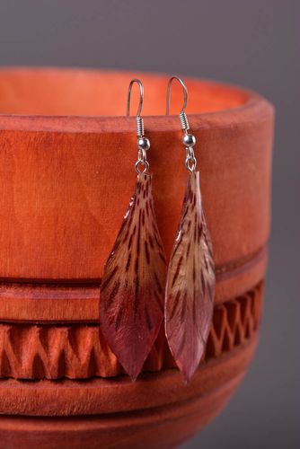Handmade botanic earrings stylish accessories flower earrings designer jewelry - MADEheart.com