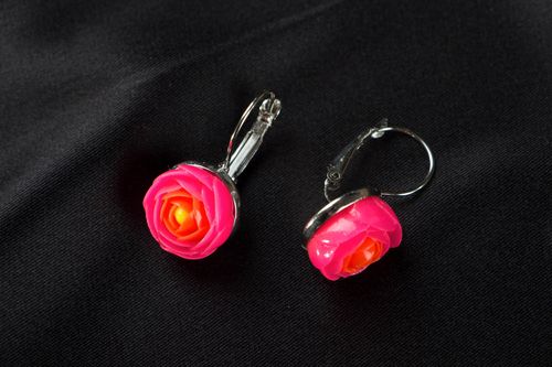 Bright polymer clay earrings  - MADEheart.com