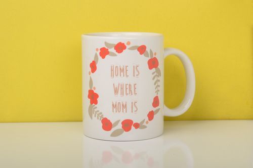 Tee Tasse handmade Keramik Geschirr Küchen Zubehör originelles Geschenk schön - MADEheart.com