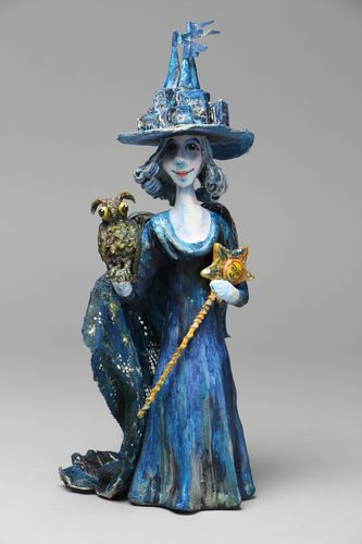 Papir mache statuette Fairy of the Night - MADEheart.com