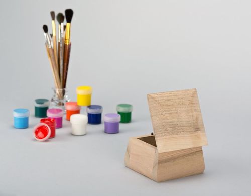 Scrignetto semilavorato fatto a mano Scrignetto di legno Scatola per decoupage - MADEheart.com