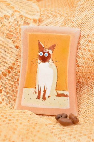 Unusual handmade fridge magnet designer ceramic magnet funny magnets gift ideas - MADEheart.com
