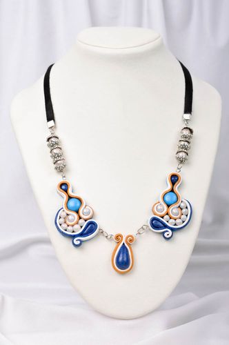 Damen Collier handgemachter Schmuck Halsschmuck für Damen Clay Collier  - MADEheart.com
