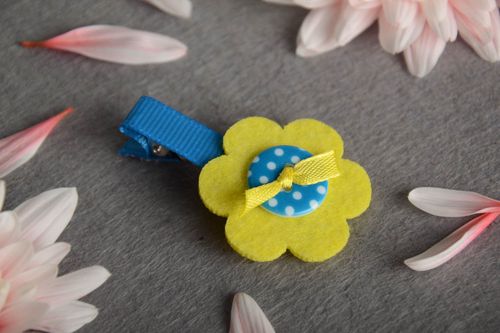 Fermaglio per capelli da bambina fatto a mano accessorio originale bello - MADEheart.com