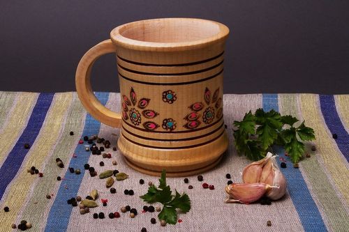 Tazza in ceramica decorativa fatta a mano tazza in argilla originale  - MADEheart.com