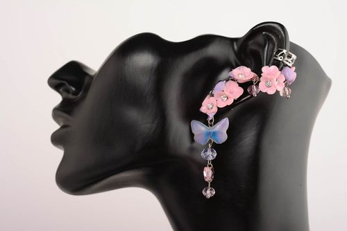 Beautiful cuff earrings Pastel Shades - MADEheart.com