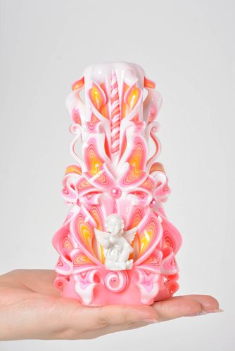 Stylish handmade paraffin candle festive candles cool rooms home decoration - MADEheart.com