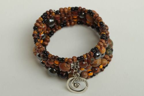 Trendy bracelet handmade wrist accessory fashionable present for women - MADEheart.com