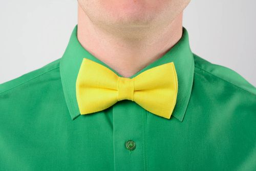 Flax bow tie  - MADEheart.com