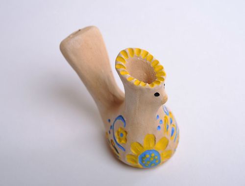 Petit sifflet en céramique fait main - MADEheart.com
