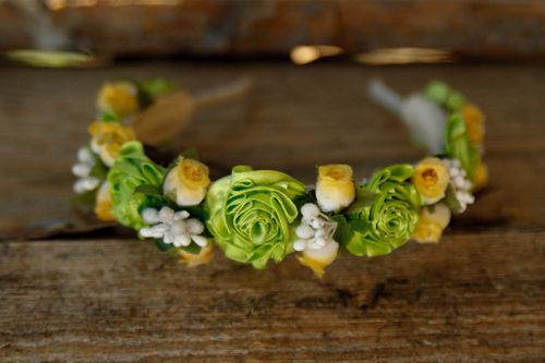 Cerchietto per capelli fatto a mano accessorio originale largo da donna  - MADEheart.com