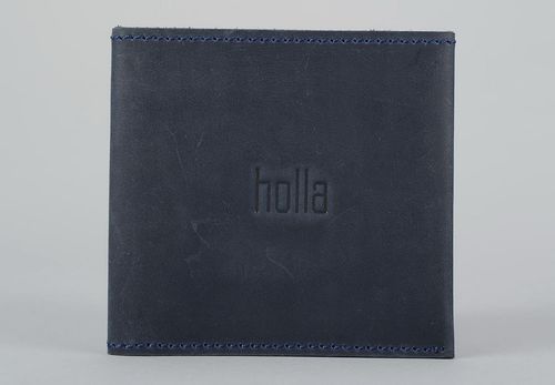 Wallet made from natural blue leather - MADEheart.com