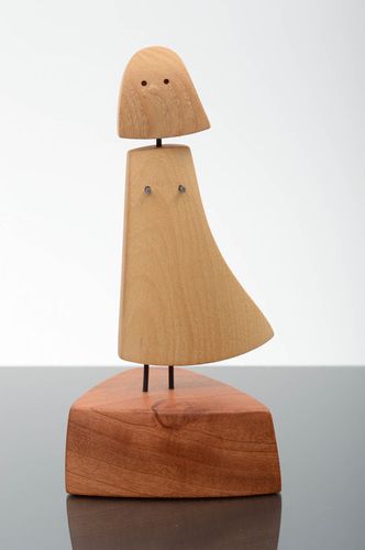 Figura artesanal de madera y metal decoración de hogar regalo para amigos - MADEheart.com