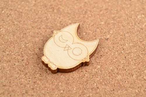 Cute handmade plywood blank wooden blank owl scrapbooking ideas wood craft - MADEheart.com