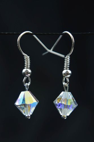 Pendientes de cristal bisutería hecha a mano regalo original para mujer joven  - MADEheart.com