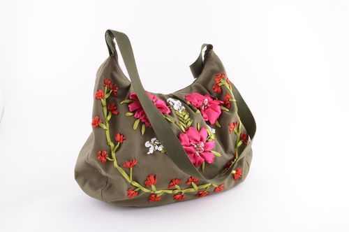 Bolso de tela hecho a mano al hombro accesorio de moda regalo para mujer - MADEheart.com