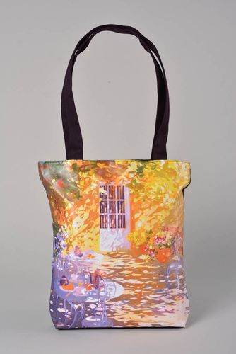 Borsa in tessuto fatta a mano accessorio da donna borsa originale con stampa - MADEheart.com