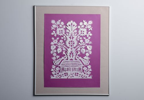 Quadro di carta fatto a mano quadro decorativo decorazione da parete - MADEheart.com