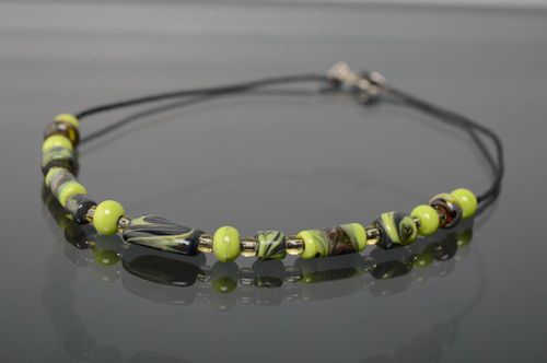 Lampwork glass necklace - MADEheart.com