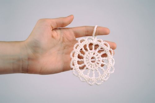 Brinquedo do ano novo Floco de neve artesanal - MADEheart.com