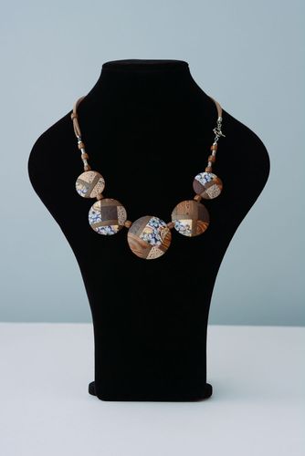 Polymer clay necklace Imitation - MADEheart.com