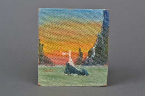 Modernes Gemälde in Öl Nacht - MADEheart.com