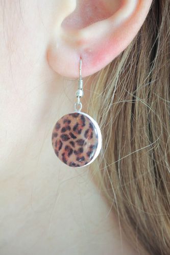 Orecchini vintage fatti a mano rotondi accessorio originale bello idee regalo - MADEheart.com