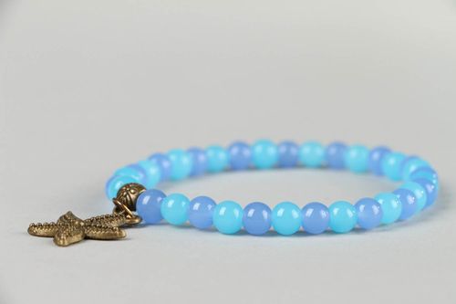 Pulseira de pérolas de vidro Estrela do mar - MADEheart.com