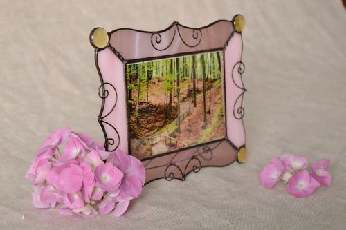 Stained glass frame for photos  - MADEheart.com