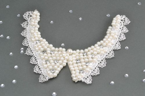 White collar with beads - MADEheart.com