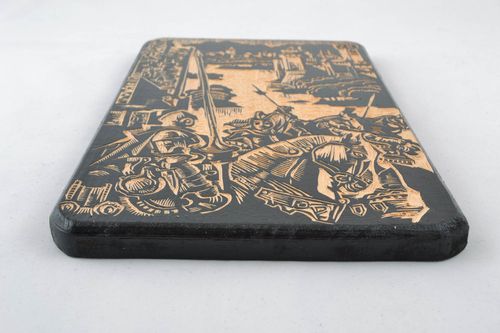 Pannello di legno fatto a mano quadro originale elemento decorativo da parete - MADEheart.com