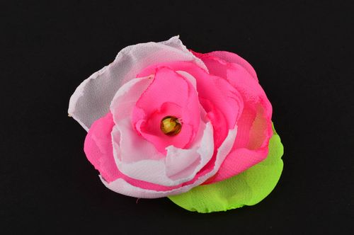 Handmade Schmuck schöner Blumen Haargummi Damen Haarschmuck mit Glasperlen - MADEheart.com