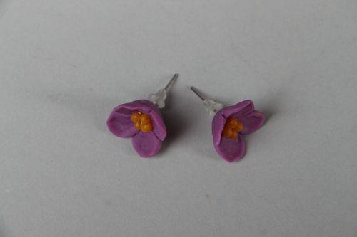 Lilac earrings - MADEheart.com