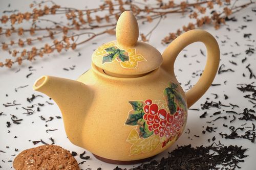 Beautiful teapot with ornaments - MADEheart.com
