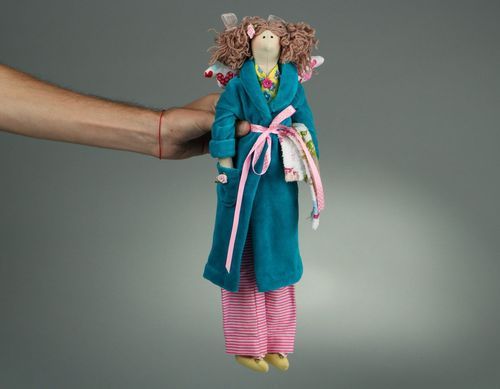 Льняная кукла ручной работы - MADEheart.com