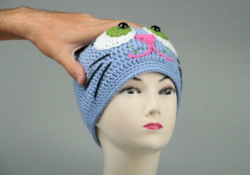 Knitted hat Kitten - MADEheart.com