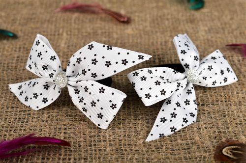 Elegante schöne Haargummis handmade Schmucke Mädchen Haarschmucke 2 Stück - MADEheart.com