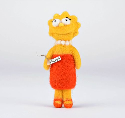 Wool toy Liza - MADEheart.com