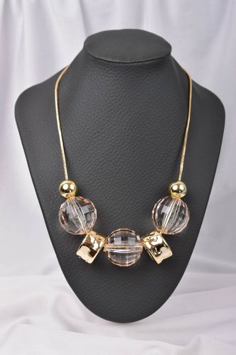 Collar original hecho a mano regalo perzonalizado bisutería fina de cuentas - MADEheart.com