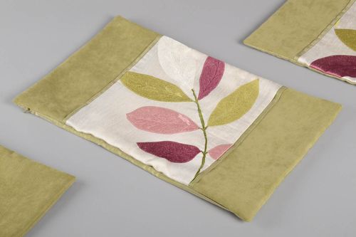 Housse de coussin fait main rectangulaire tissu naturel Décoration maison - MADEheart.com