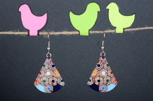 Boucles doreilles design Bijou fait main design insolite Accessoire femme - MADEheart.com