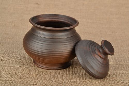 Açucareiro de argila em técnica de moagem  - MADEheart.com